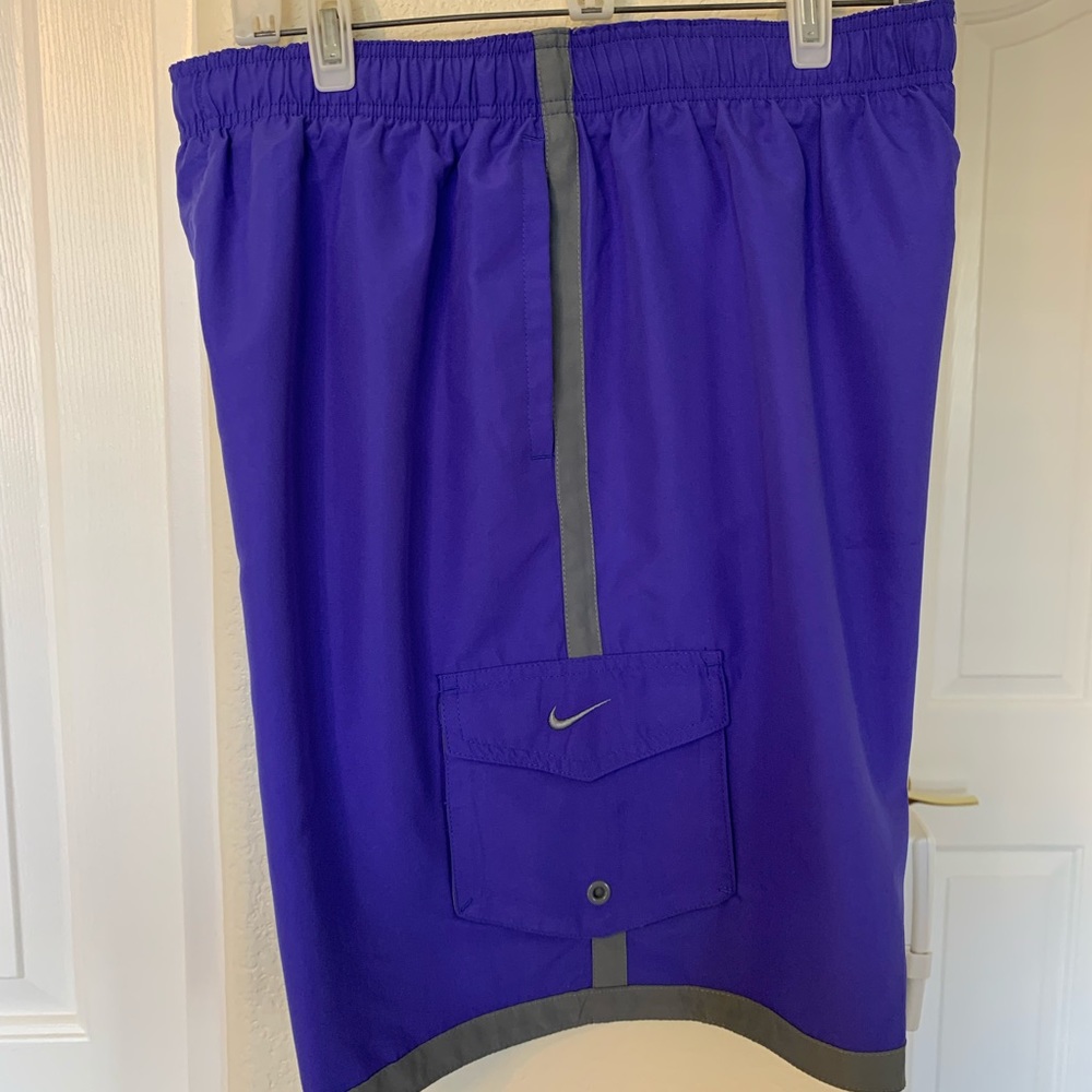 Nike Men’s Purple & Grey Athletic Shorts Size XL
